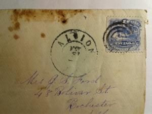 SCOTT # 114 AMERICAN POSTAL HISTORY 1869 !!