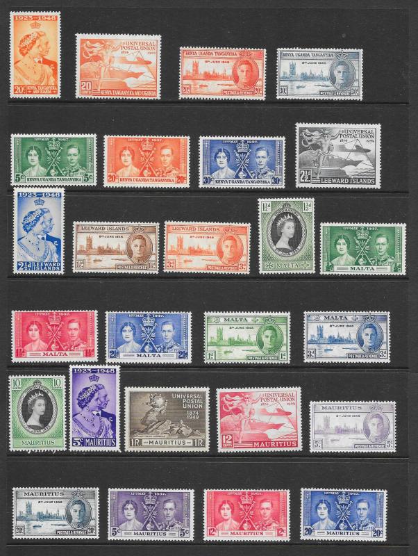 BRITISH COLONIES (444) Omnibus Set Stamps MNH/VLH