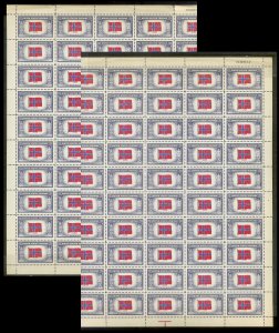 UNITED STATES (50) Complete Sheets Stamps ALL Mint Never Hinged FV=$99+