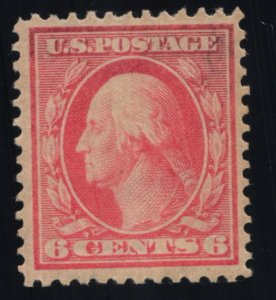 US Scott #336 - VF - 6c Red Orange - Washington - MNH - 1909