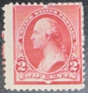 Scott #220 1890 2¢ George Washington unused HR