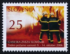 Slovenia RA32 MNH Fire Protection Week, Fireman