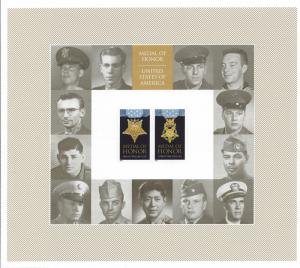 United States, 4822-23 (4823a), Medals of Honor Pane of 20, MNH