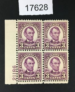 MOMEN: US STAMPS # 635 MINT OG NH PLATE BLOCK LOT #17628