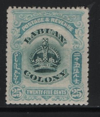 LABUAN, 107, HINGED, 1902-1903, CROWN