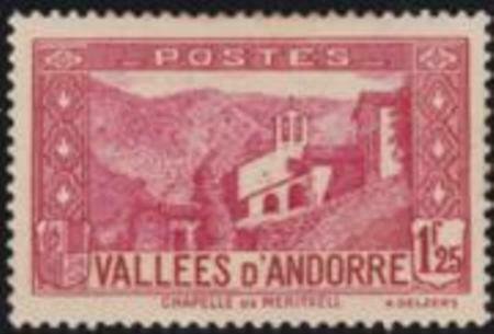 Andorra French 1933 SC 52 Mint