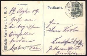 Germany 1909 ILA Frankfurt Zeppelin Airship Official Cover Expo Cancel 107080