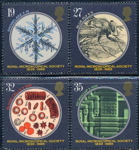 Great Britain 1989 Sc 1285-8 Microscopy Science Stamp MNH