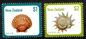 New Zealand Sc# 696-697 MNH 1979 $1-$2 Shells