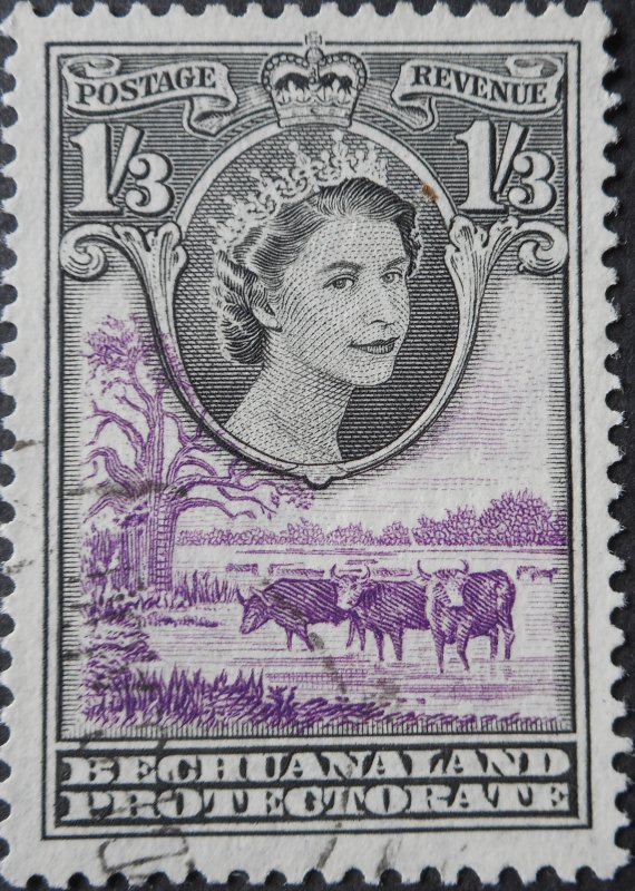 Bechuanaland 1955 QEII 1/3d SG 150 used