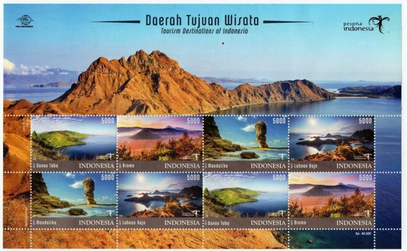 Indonesia Indonesie Stamp Tourism Destinations Of Indonesia 2017 MNH