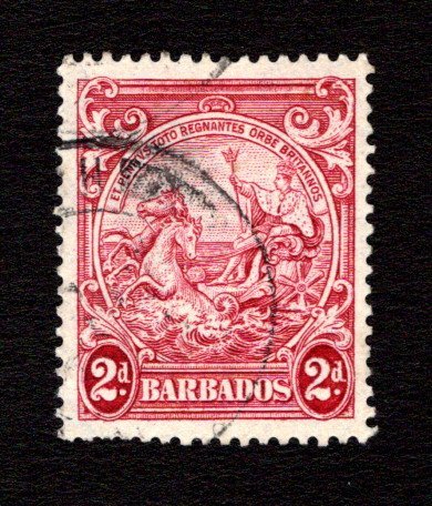 BARBADOS  SC# 195A  FVF/U