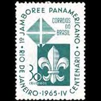BRAZIL 1965 - Scott# 1006 Scouts Set of 1 NH