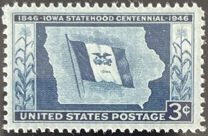 Scott #942 1946 3¢ Iowa Centennial MNH OG VF