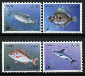 Algeria 1989 Fish set Sc# 902-05 NH