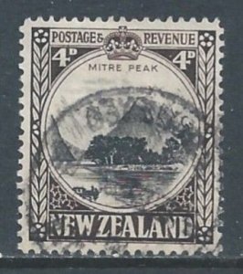 New Zealand #191 Used 4p Mitre Peak - Wmk. 61