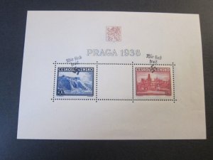 Czechoslovakia 251 MAHR.OSTRAU WIR SIND FREI OVERPRINT OG MNH VF