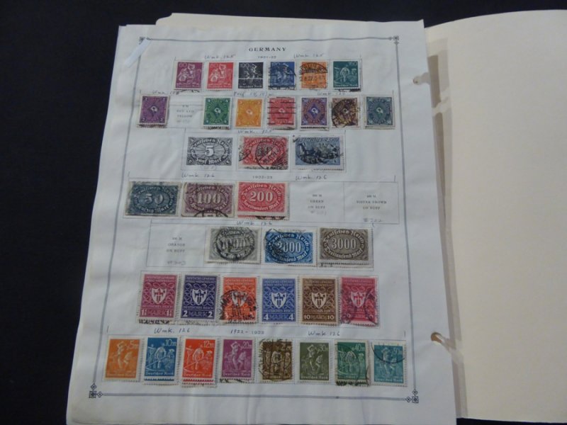 Germany Pre 1940 Mint/Used Stamp Collection on Scott Intl Album Pages