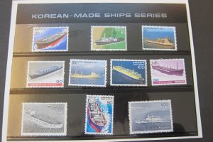 Korea 1981 Sc 1235-44 ship sets MNH