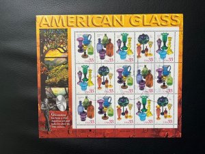American Glass Issue scott #3325-2 sheet of 15  canceled