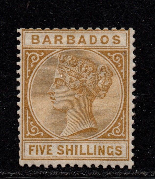 $Barbados Sc#68 M/LH/F-VF, wmk#2, perf 14, Cv. $180