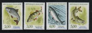 France 2227-30 MNH Fish