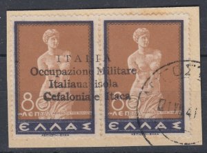 ITALY CEFALONIA - AGROSTOLI Ov. cv1560$ used signed SORANI Sass.n.61