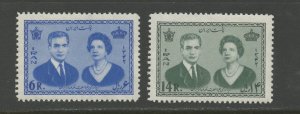 IRAN 1253-1254, 1963 QUEEN JULIANA VISIT, MNH, DG (IR837h)
