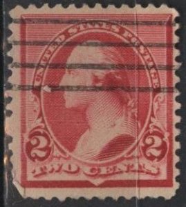 US 220 (used) 2¢ George Washington, carmine (1890)