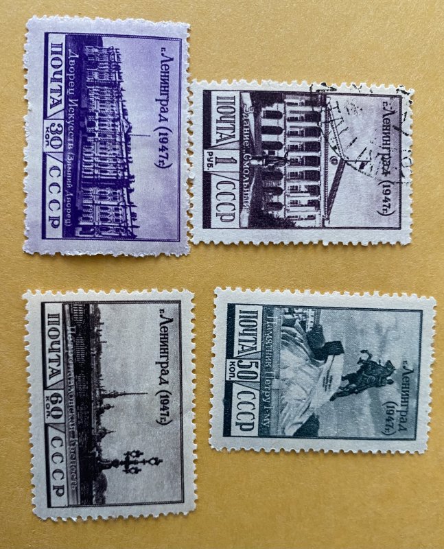 Russia 1947 SC#1189-1192,used-unused