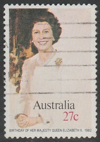 Australia 1982 Sc#825 27c QEII Birthday USED-VF-NH.