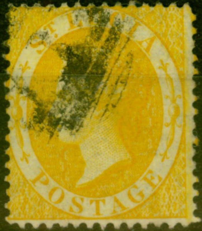 St Lucia 1876 (4d) Yellow SG16 Fine Used 