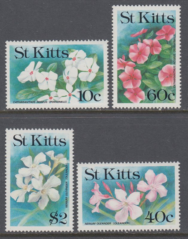 St Kitts 312-324 Flowers MNH VF