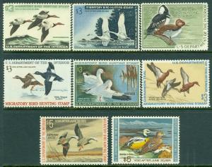 EDW1949SELL : USA 1965-73 Scott #RW32-33, 35-40 VF-XF MNH & PO Fresh. Cat $480.