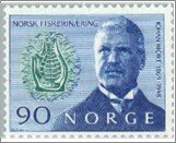 Norway Used NK 629   Johan Hjort (1869-1948) fisheries scientist, marine zool...