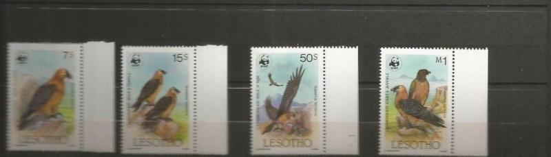 LESOTHO 1986 BIRDS SCOTT 512-5 MNH SCV $18