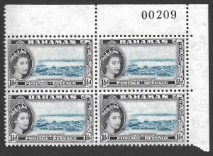 Doyle's_Stamps: MNH 1954 Bahamas PNBs, Scott #160** to #163**