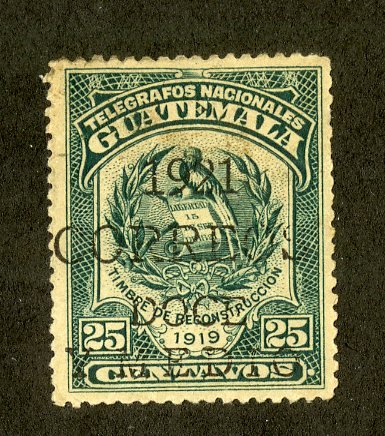 GUATEMALA 177 USED SCV $15.00 BIN $6.00