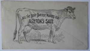 1893 San Francisco CA Midwinter Expo Gold Medal Dairymen Union Cow Salt Ad Cover
