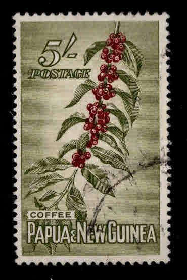 Papua Scott 146 Used 1958 coffee stamp