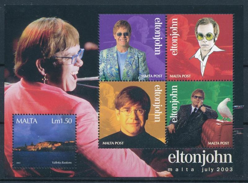 [95083] Malta 2003 Music Elton John Sheet MNH