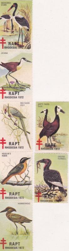 rhodesia christmas seals tuberculosis mounted mint stamps  1972 ref 13078