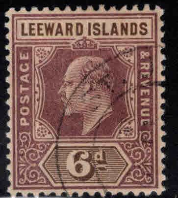 Leeward Islands Scott 25 Used 1902 KEVII wmk 2 stamp