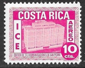 COSTA RICA 1967 10c ELECTRIFICATION Program Airmail Sc C438 MNH