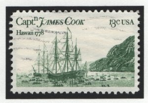 United States   #1733  used 1978  captain Cook  ship