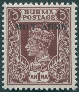 Burma 1945 1a purple-brown Military Administration SG39 unused