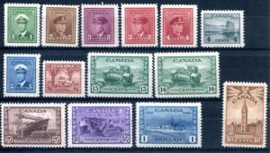 Canada #249-262 Mint Never hinged  Set       ** Free shipping **