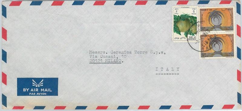 61181  -  LIBYA - POSTAL HISTORY -  COVER to ITALY 1969 - FRUIT 