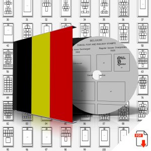 BELGIUM STAMP ALBUM PAGES 1849-2011 (610 PDF digital pages)