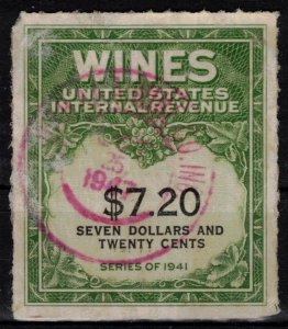 USA - Revenues - Wines - Scott RE160 w/ Circular Cancel